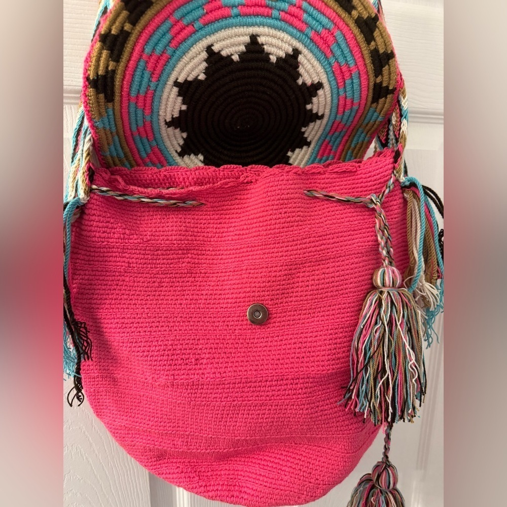 Rhinestone Colorful Colombian Wayuu Mochila Bag! - Picture 2 of 5